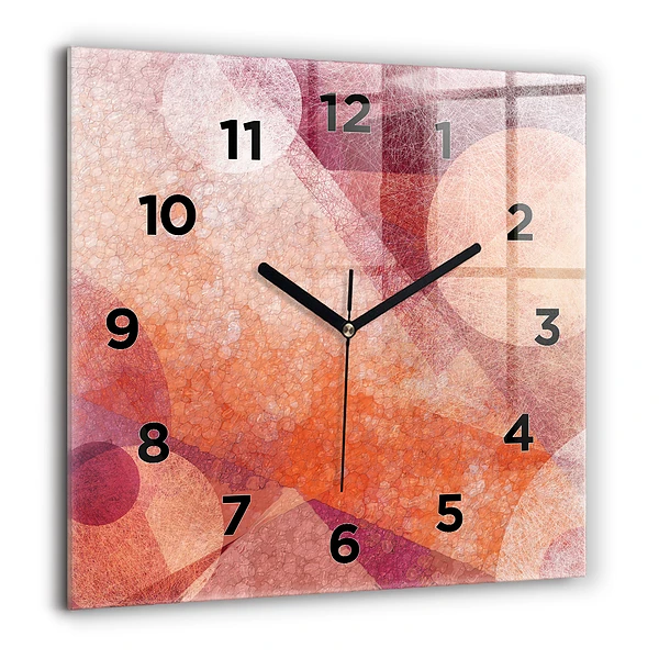 Wanduhr quadratisch Geometrische Abstraktion