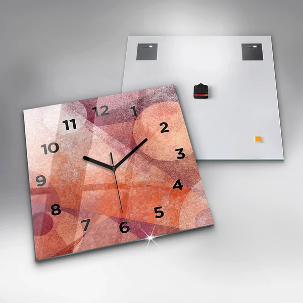Wanduhr quadratisch Geometrische Abstraktion