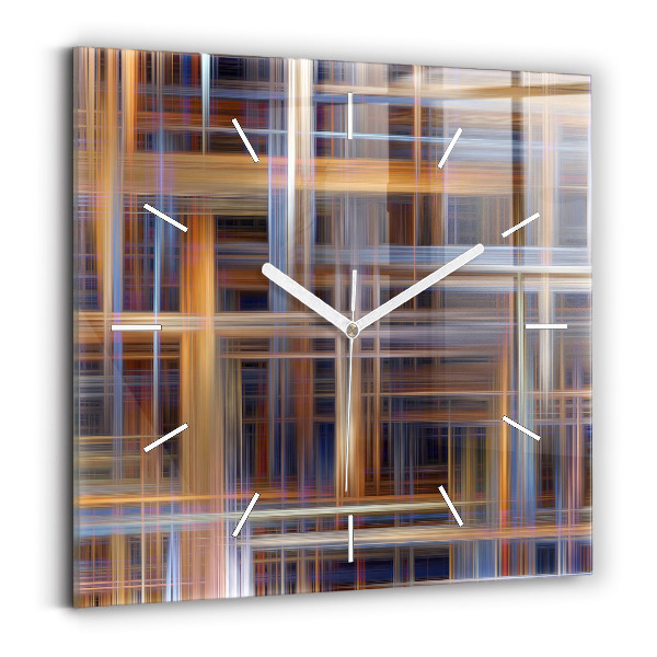 Wanduhr modern quadratisch Geometrische Abstraktion