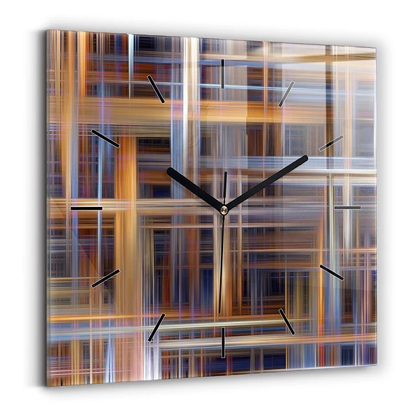 Wanduhr modern quadratisch Geometrische Abstraktion