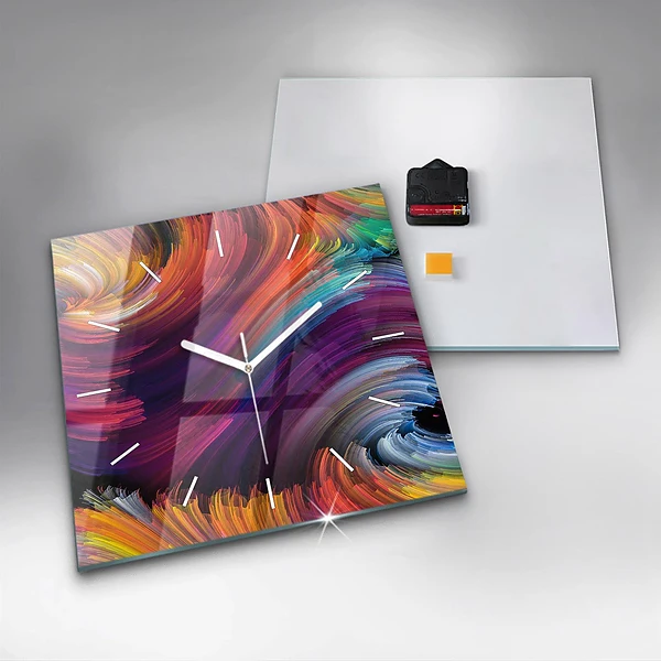 Wanduhr quadratisch Abstrakter Verkauf