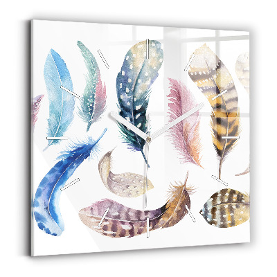 Wanduhr quadratisch mit motiv Retro Art Illustration