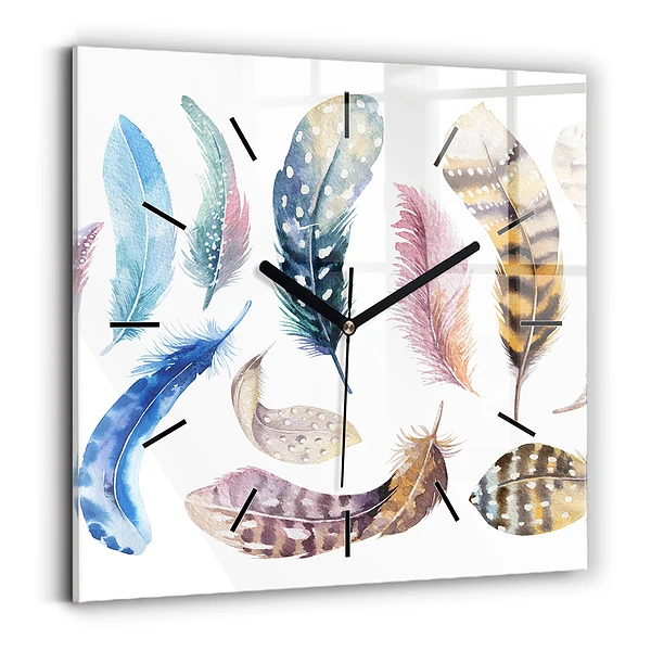 Wanduhr quadratisch mit motiv Retro Art Illustration