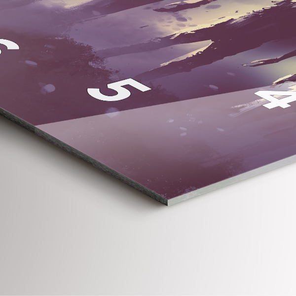 Wanduhr modern quadratisch Zombie bei Nacht - Halloween