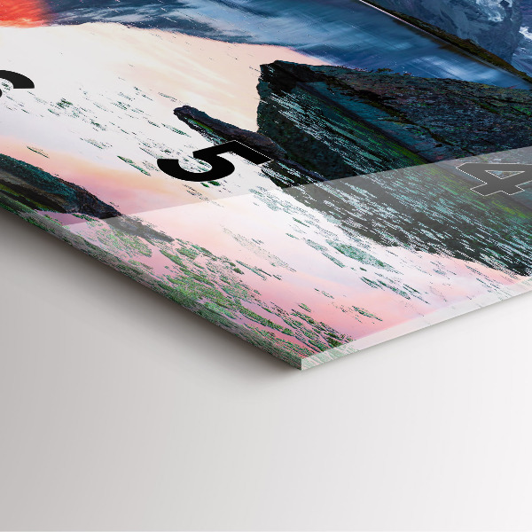 Wanduhr quadratisch mit motiv Stellisee Matterhorn