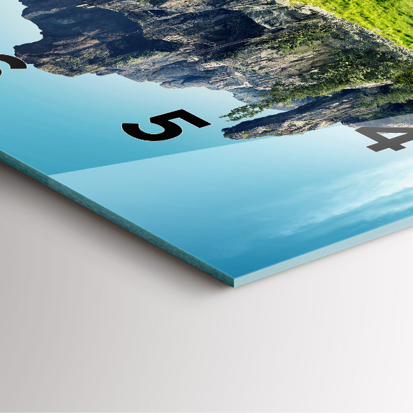 Wanduhr modern quadratisch Fliegende Insel