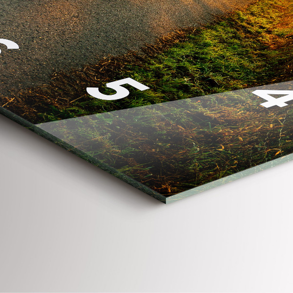 Wanduhr quadratisch mit motiv Nebel bei Sonnenaufgang