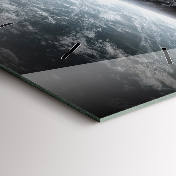 Wanduhr quadratisch mit motiv Kosmos Planeten