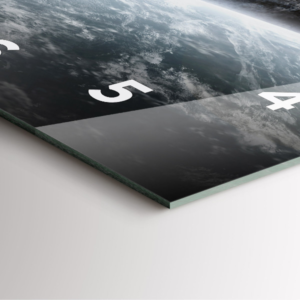 Wanduhr quadratisch mit motiv Kosmos Planeten