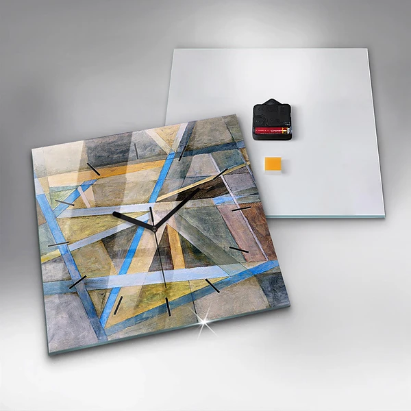 Wanduhr modern quadratisch Impressionistische Malerei