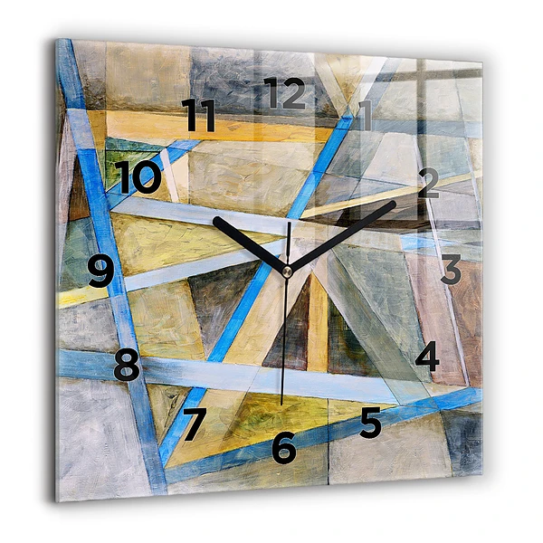 Wanduhr modern quadratisch Impressionistische Malerei