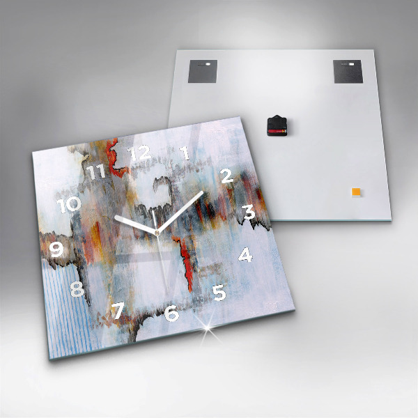 Wanduhr quadratisch mit motiv Abstraktion