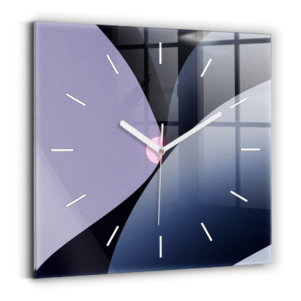 Wanduhr quadratisch mit motiv Abstrakte Sonne
