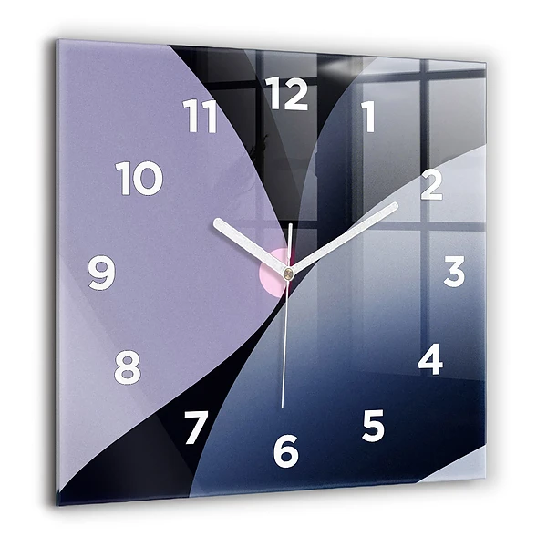 Wanduhr quadratisch mit motiv Abstrakte Sonne