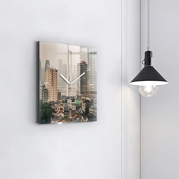 Wanduhr modern quadratisch Alte Stadt in Chongqing
