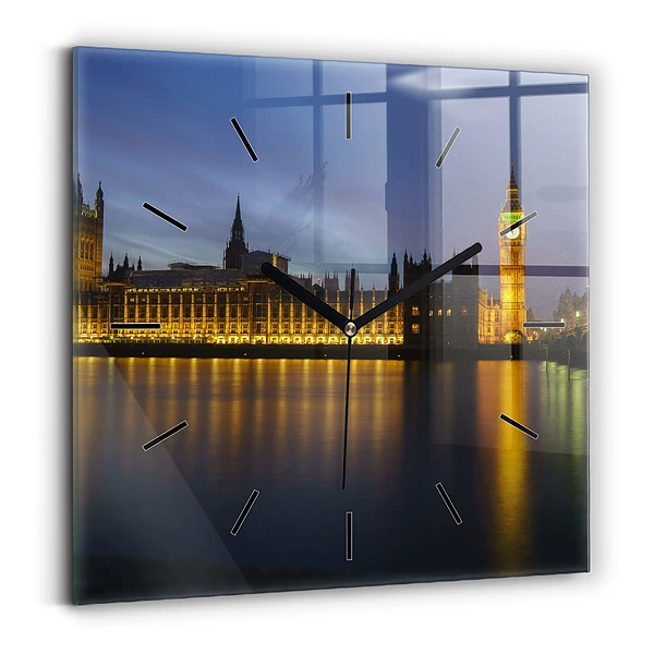 Wanduhr quadratisch mit motiv Winchester Palast London