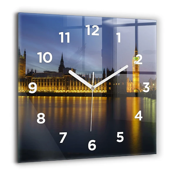 Wanduhr quadratisch mit motiv Winchester Palast London