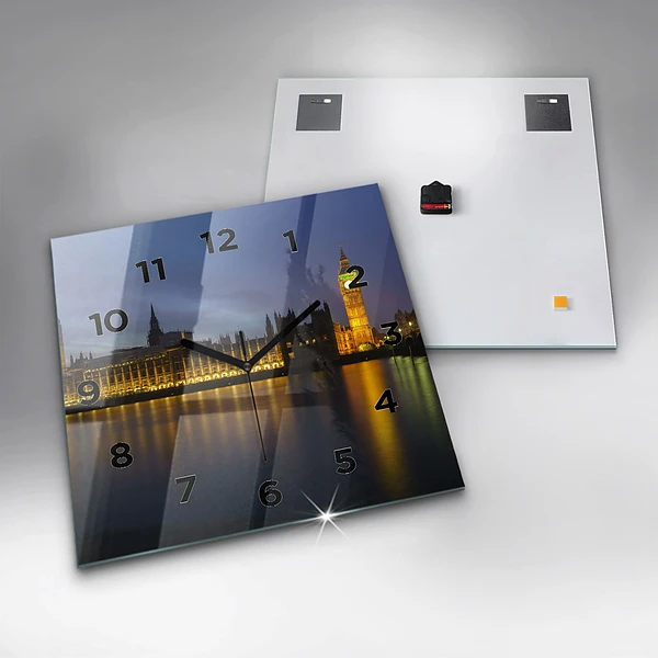 Wanduhr quadratisch mit motiv Winchester Palast London