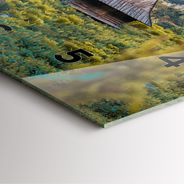 Wanduhr modern quadratisch Hütte im Tatra-Gebirge