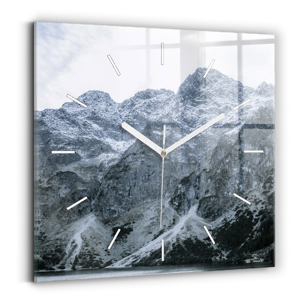 Wanduhr quadratisch Morskie Oko im Tatra-Gebirge