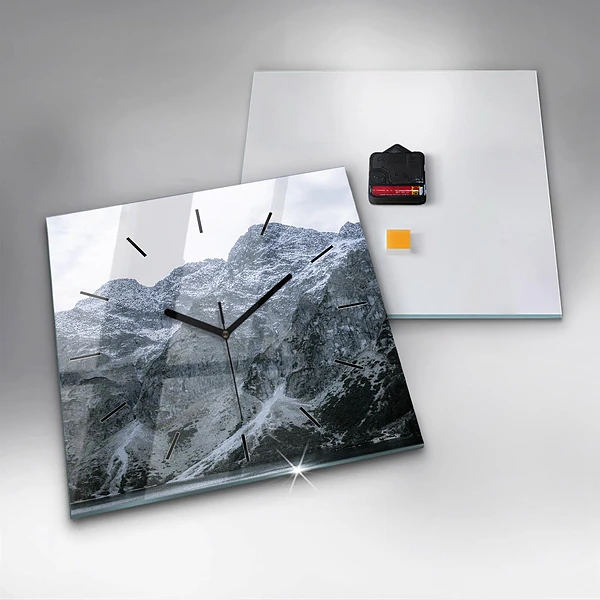 Wanduhr quadratisch Morskie Oko im Tatra-Gebirge