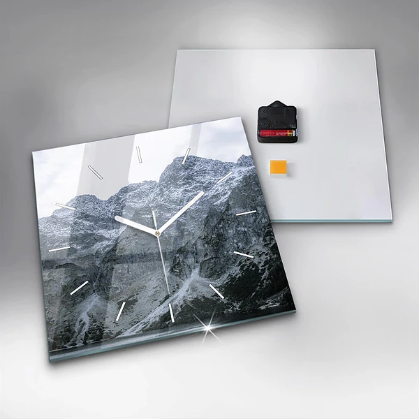 Wanduhr quadratisch Morskie Oko im Tatra-Gebirge