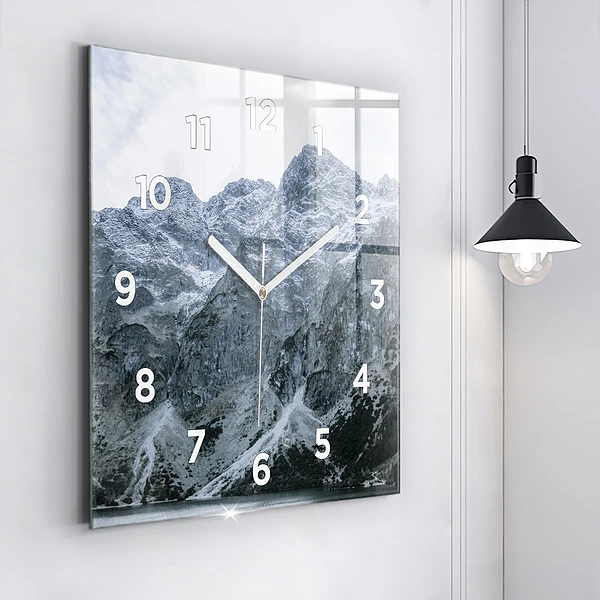Wanduhr quadratisch Morskie Oko im Tatra-Gebirge