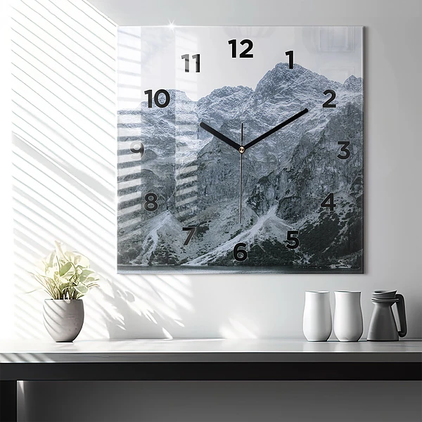 Wanduhr quadratisch Morskie Oko im Tatra-Gebirge