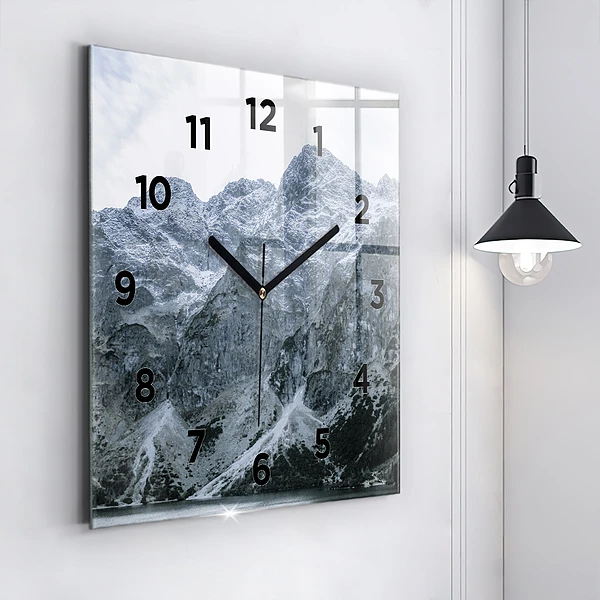 Wanduhr quadratisch Morskie Oko im Tatra-Gebirge