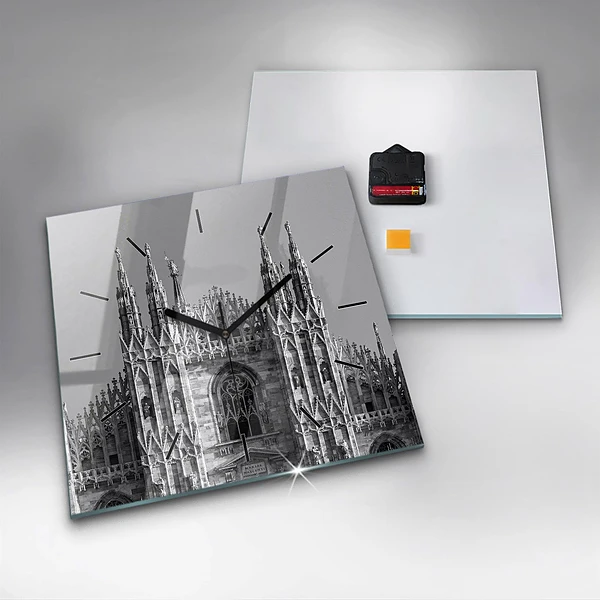 Wanduhr quadratisch Dom von Mailand Kathedrale