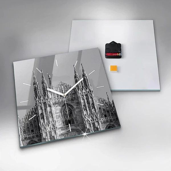 Wanduhr quadratisch Dom von Mailand Kathedrale