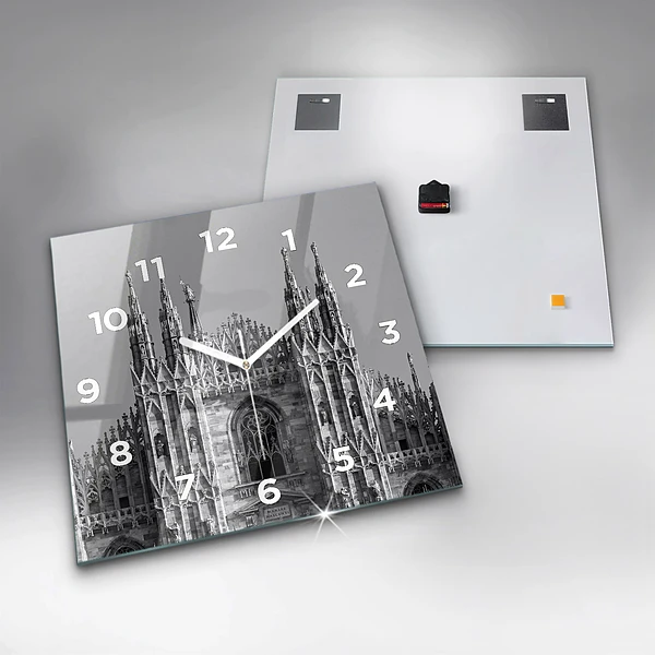 Wanduhr quadratisch Dom von Mailand Kathedrale