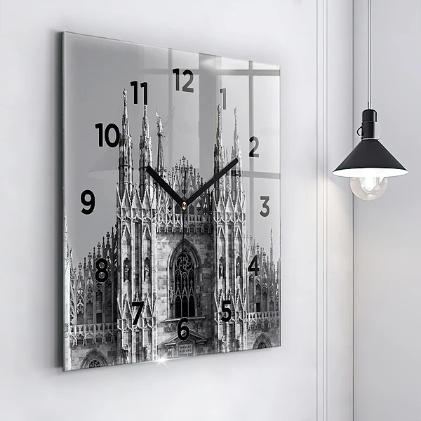 Wanduhr quadratisch Dom von Mailand Kathedrale