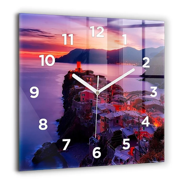 Wanduhr quadratisch Inschrift der Erinnerungen