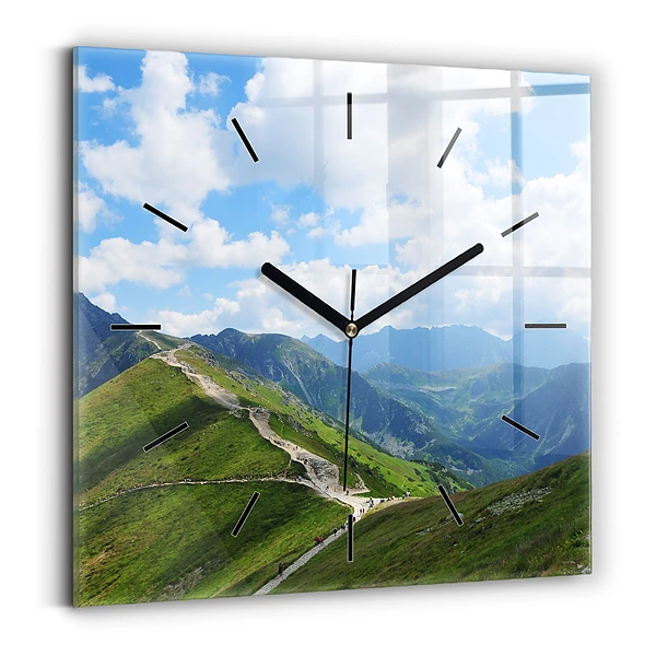 Wanduhr quadratisch mit motiv Kasprowy Wierch Zakopane