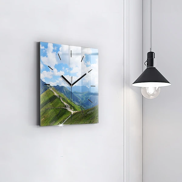 Wanduhr quadratisch mit motiv Kasprowy Wierch Zakopane