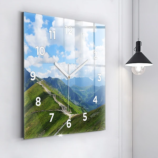 Wanduhr quadratisch mit motiv Kasprowy Wierch Zakopane