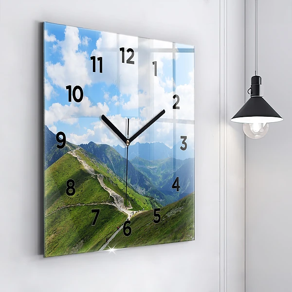 Wanduhr quadratisch mit motiv Kasprowy Wierch Zakopane