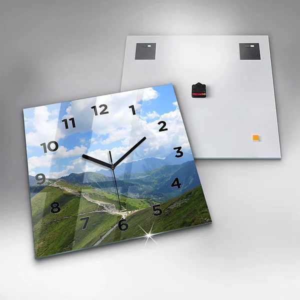 Wanduhr quadratisch mit motiv Kasprowy Wierch Zakopane