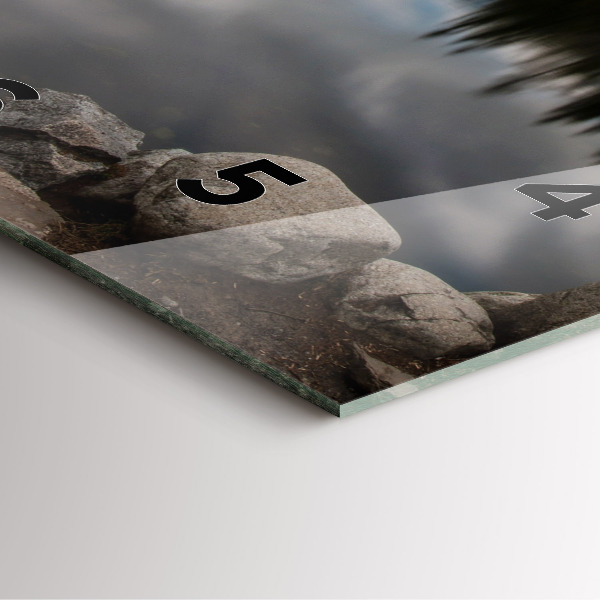 Wanduhr quadratisch mit motiv Hohe Tatra in der Slowakei