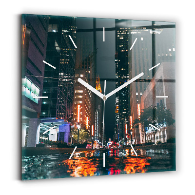 Wanduhr quadratisch mit motiv Hilton Hotel in Houston