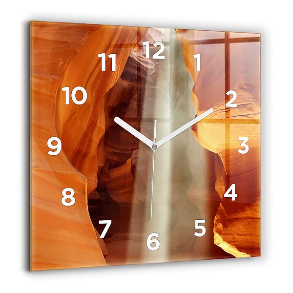 Wanduhr quadratisch mit motiv Wüstenschlucht