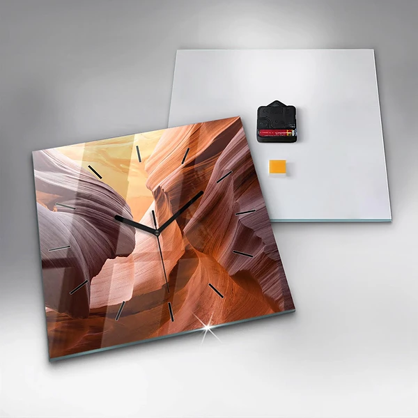 Wanduhr quadratisch Antilopenschlucht