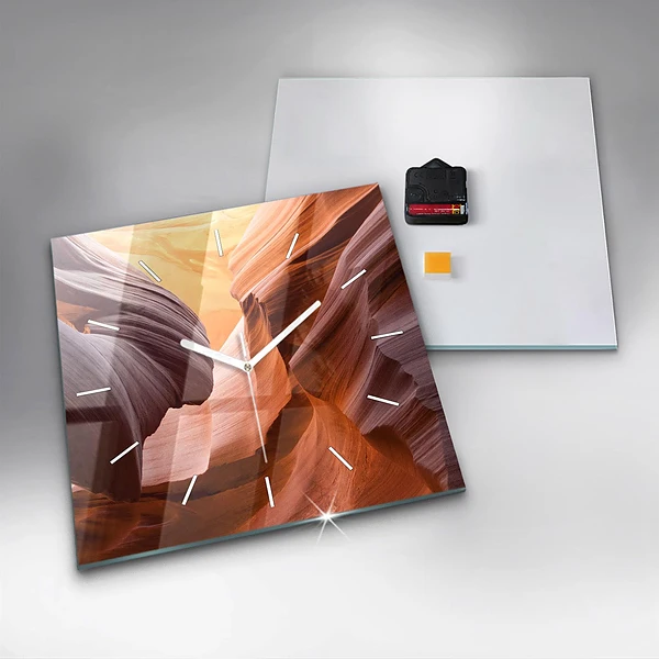Wanduhr quadratisch Antilopenschlucht