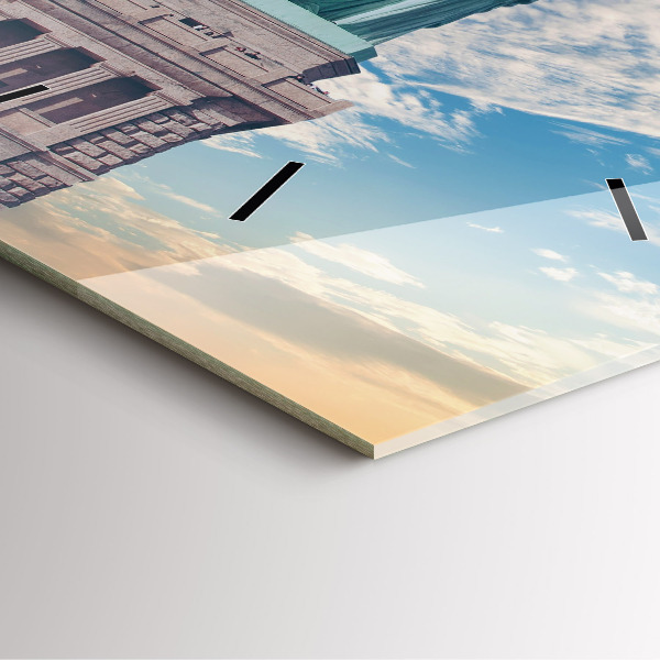 Wanduhr quadratisch mit motiv Freiheitsstatue New York