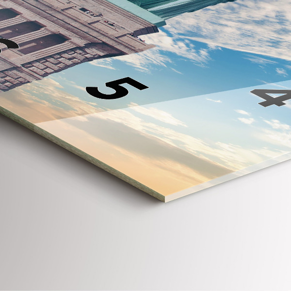 Wanduhr quadratisch mit motiv Freiheitsstatue New York