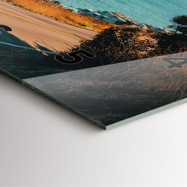 Wanduhr quadratisch Palmen in Malibu