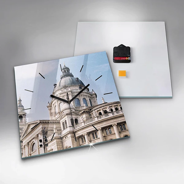 Wanduhr quadratisch St. Stephans Basilika