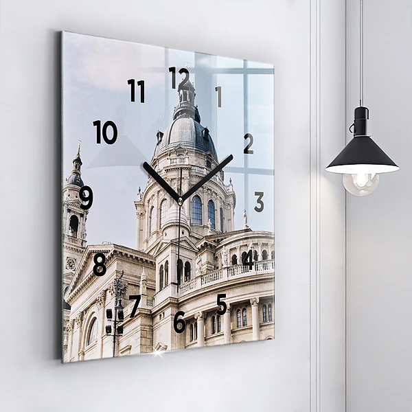 Wanduhr quadratisch St. Stephans Basilika