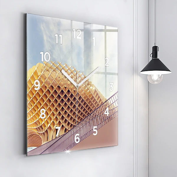 Wanduhr quadratisch Aussichtspunkt in Sevilla